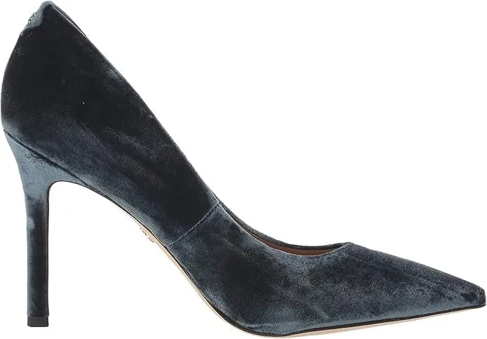 Sam Edelman Hazel Washed Teal Stiletto Heeled Dress Shoes Pointed Toe Pumps