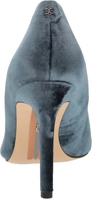 Sam Edelman Hazel Washed Teal Stiletto Heeled Dress Shoes Pointed Toe Pumps