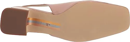 Sam Edelman Terra Sunrise Blush Slingback Strap Squared Toe Block Heel Pumps