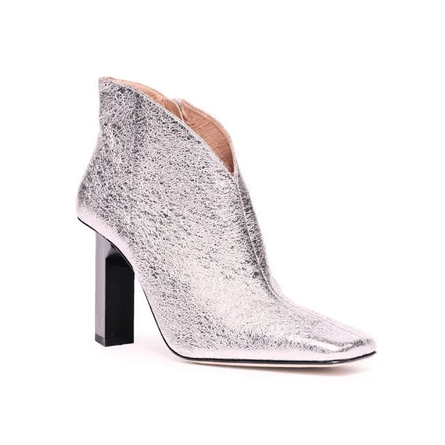 Sancy Ankle Bootie in Silver