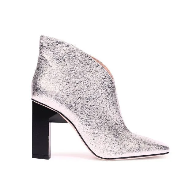 Sancy Ankle Bootie in Silver