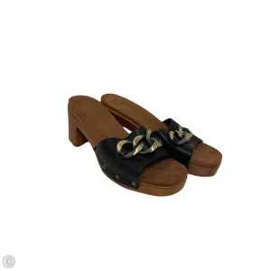 Sandals Heels Block By White Mountain In Black, Size: 8
