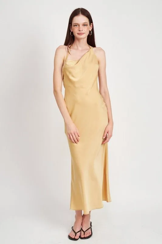Satin Maxi Slip Dress