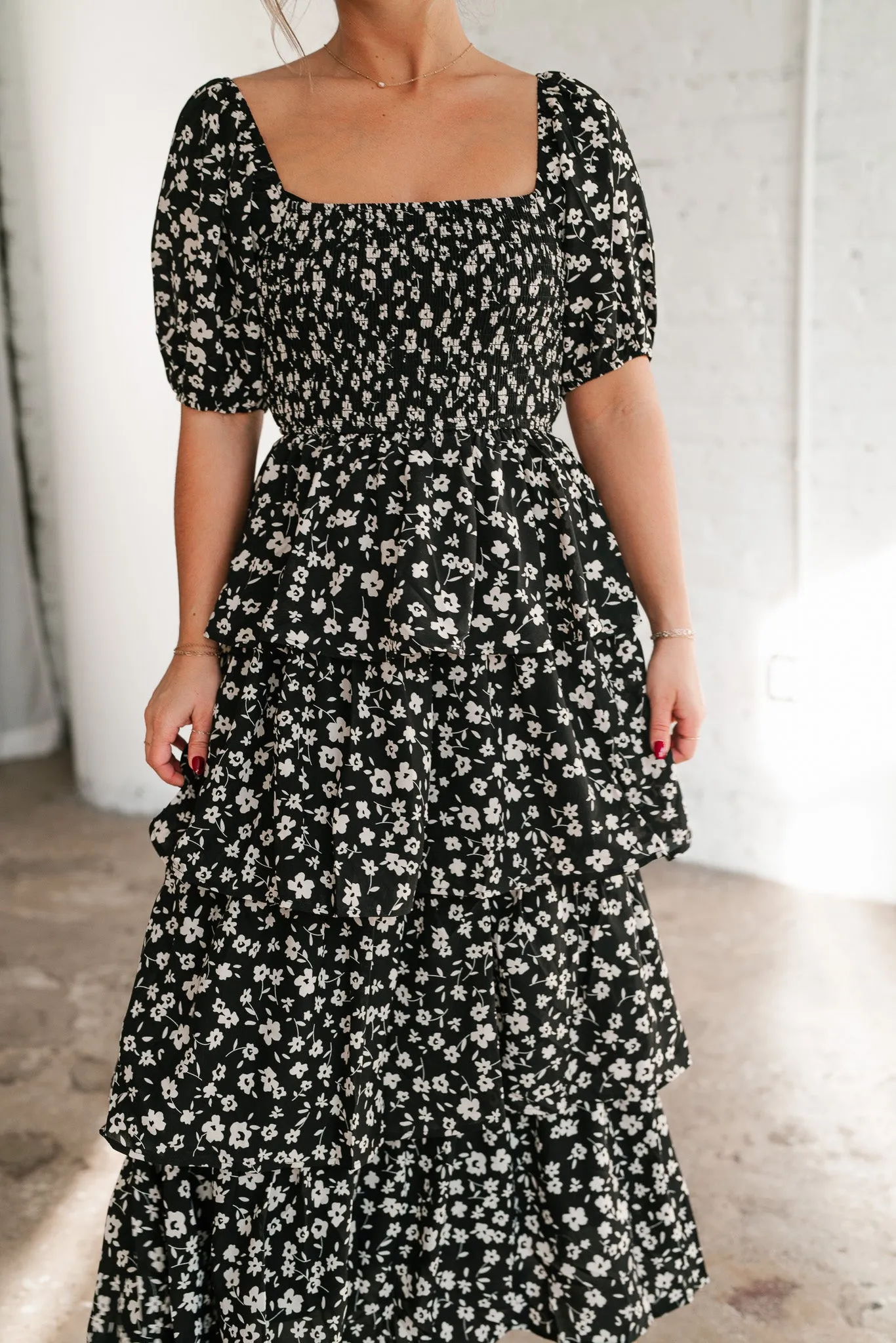 Second Glance Tiered Maxi Dress