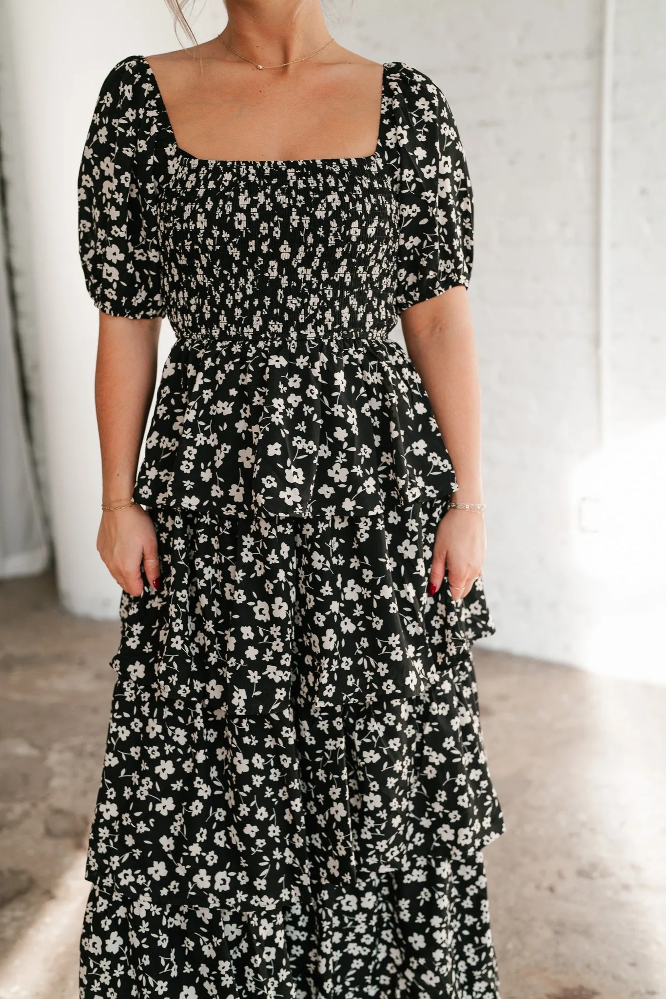 Second Glance Tiered Maxi Dress