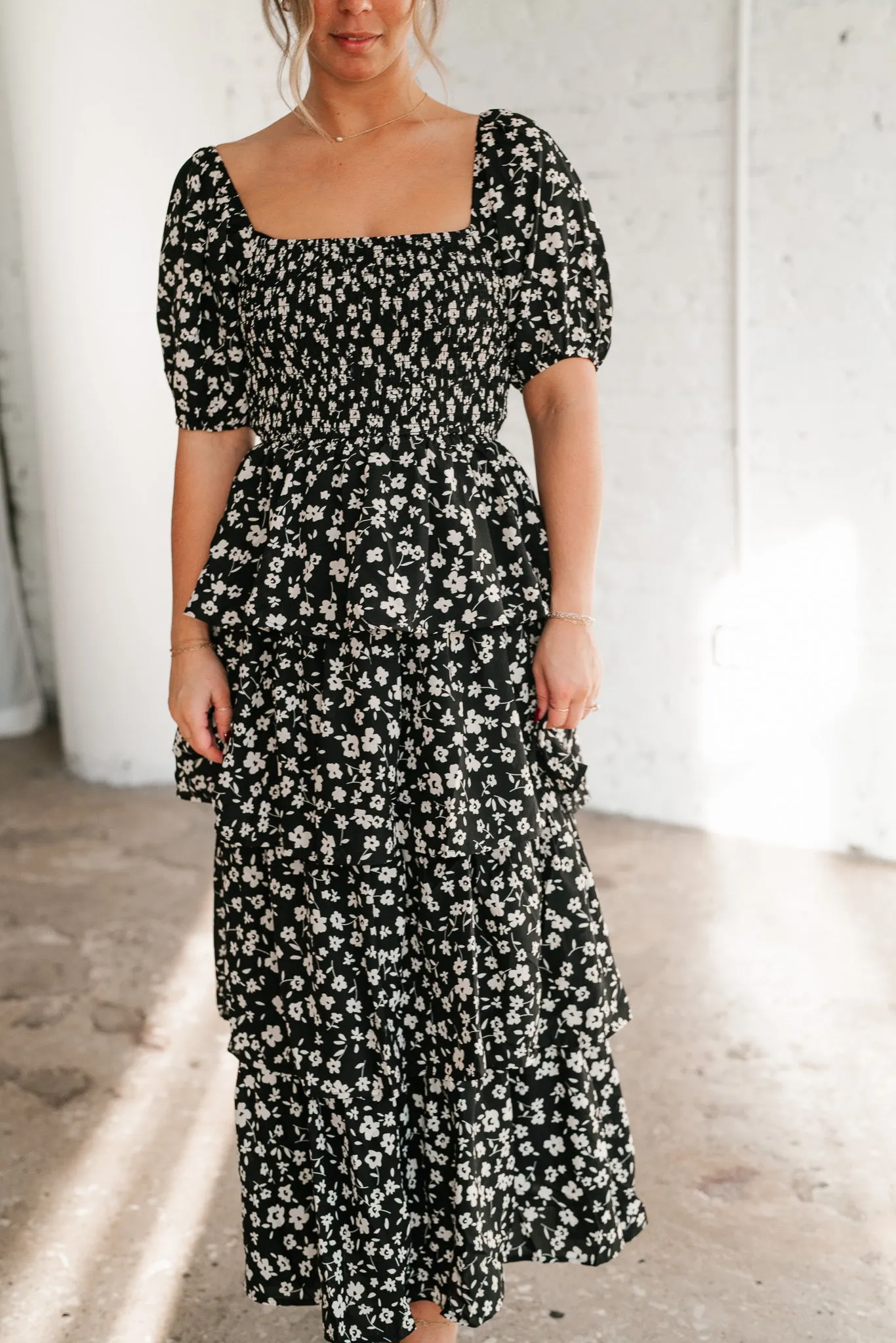Second Glance Tiered Maxi Dress