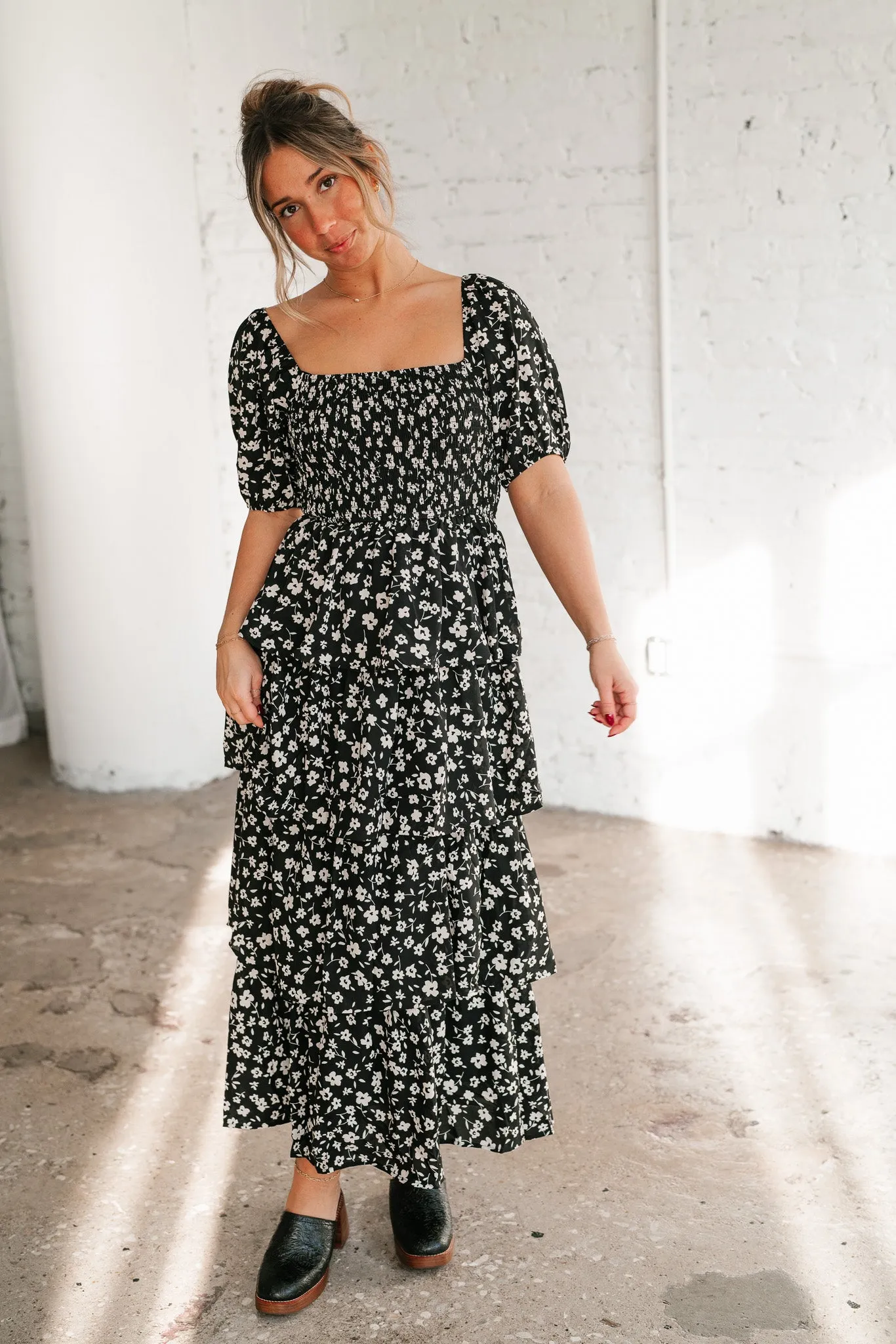 Second Glance Tiered Maxi Dress