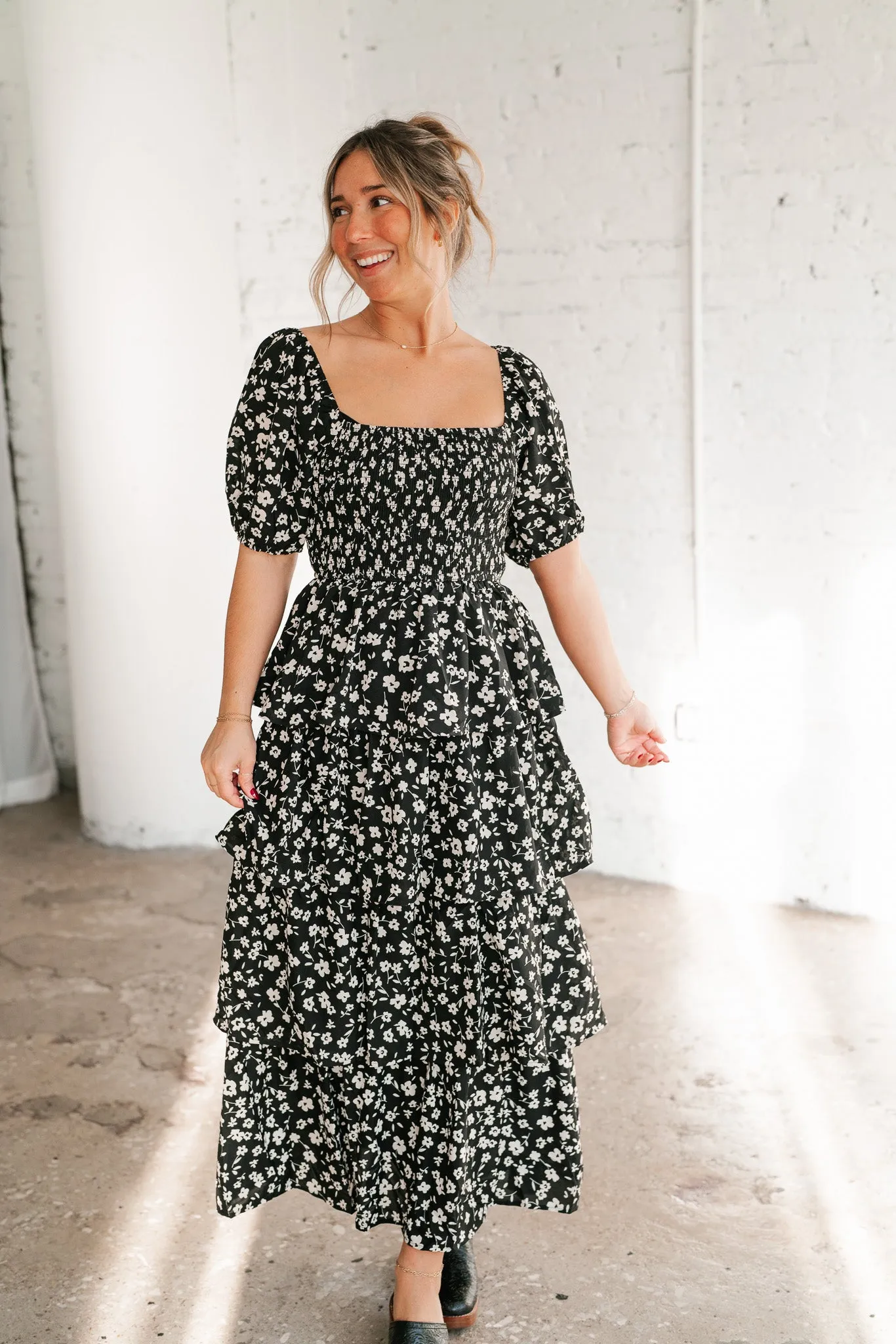 Second Glance Tiered Maxi Dress