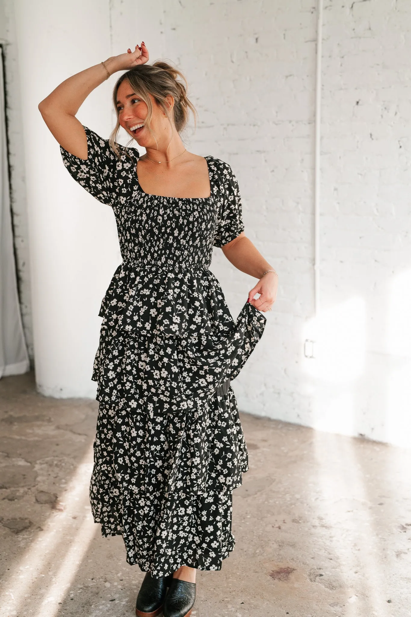 Second Glance Tiered Maxi Dress