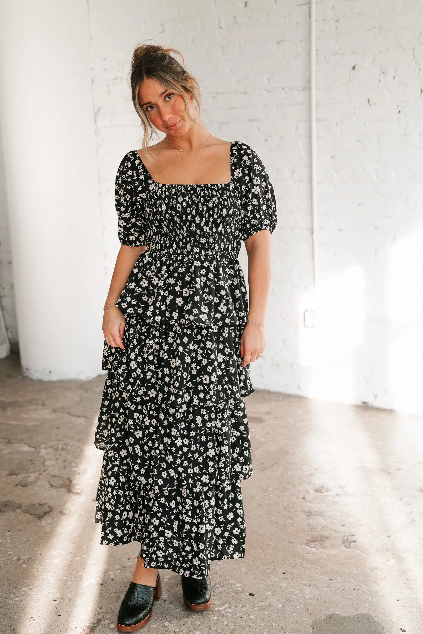 Second Glance Tiered Maxi Dress