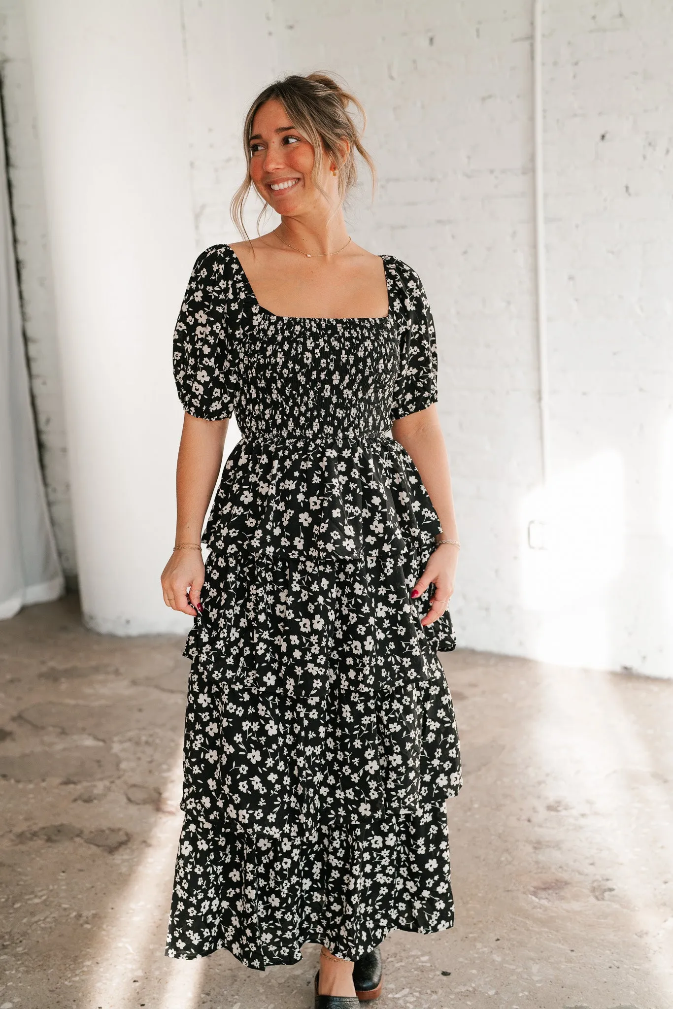 Second Glance Tiered Maxi Dress