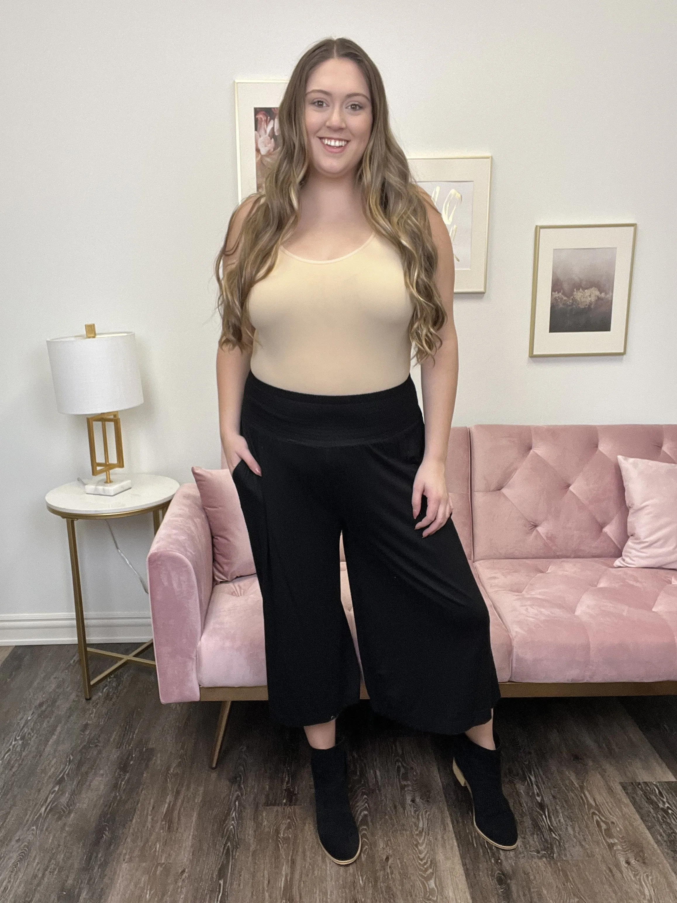 Secret Crush Smocked  Waist Pant * Final Sale*