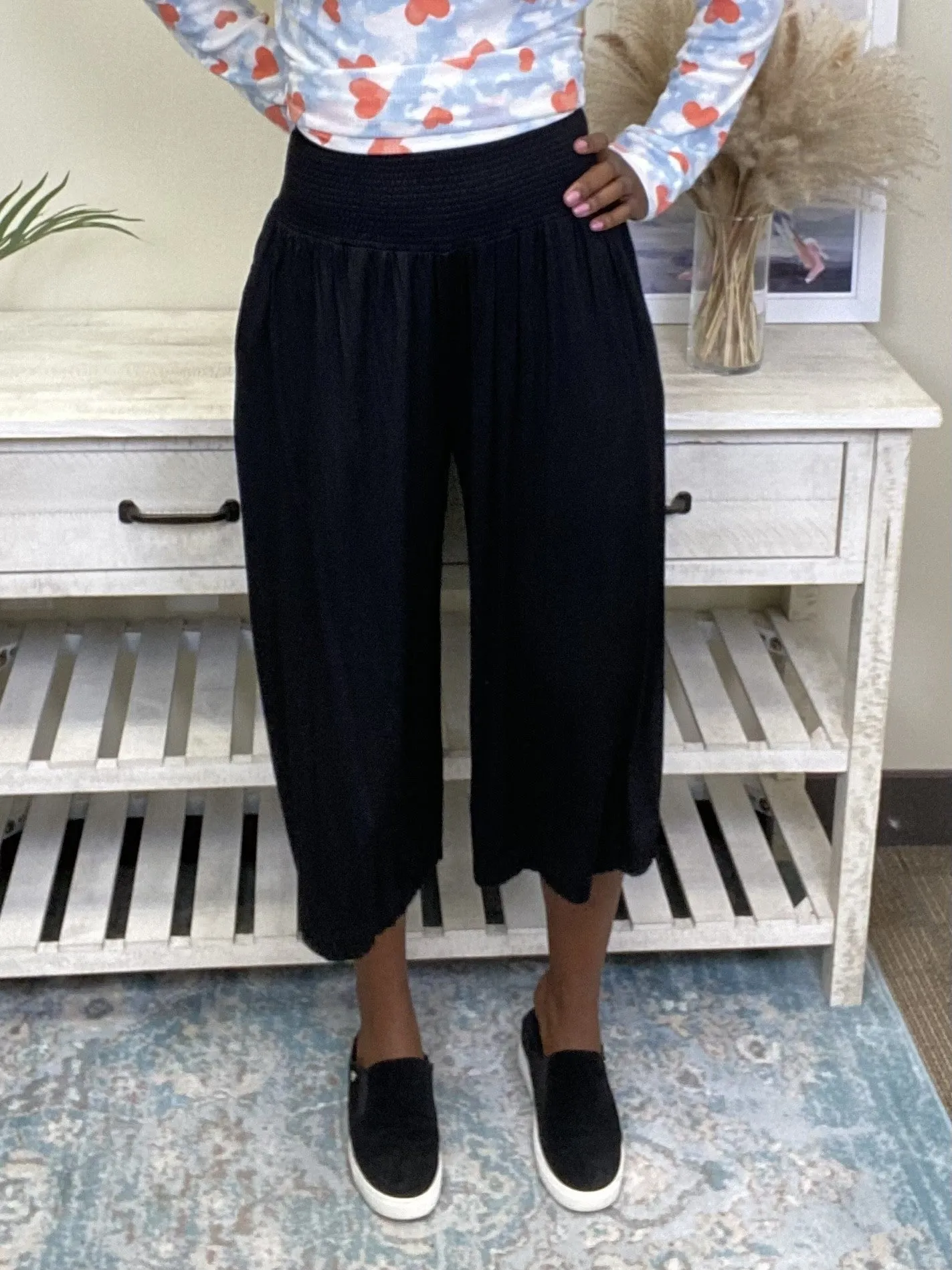 Secret Crush Smocked  Waist Pant * Final Sale*
