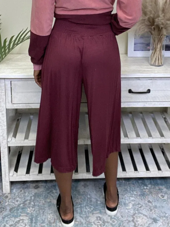 Secret Crush Smocked  Waist Pant * Final Sale*