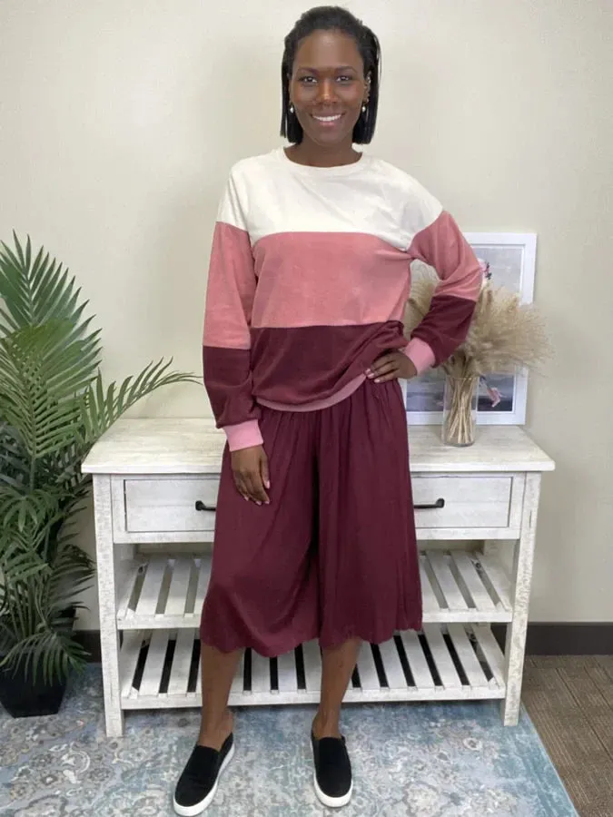 Secret Crush Smocked  Waist Pant * Final Sale*