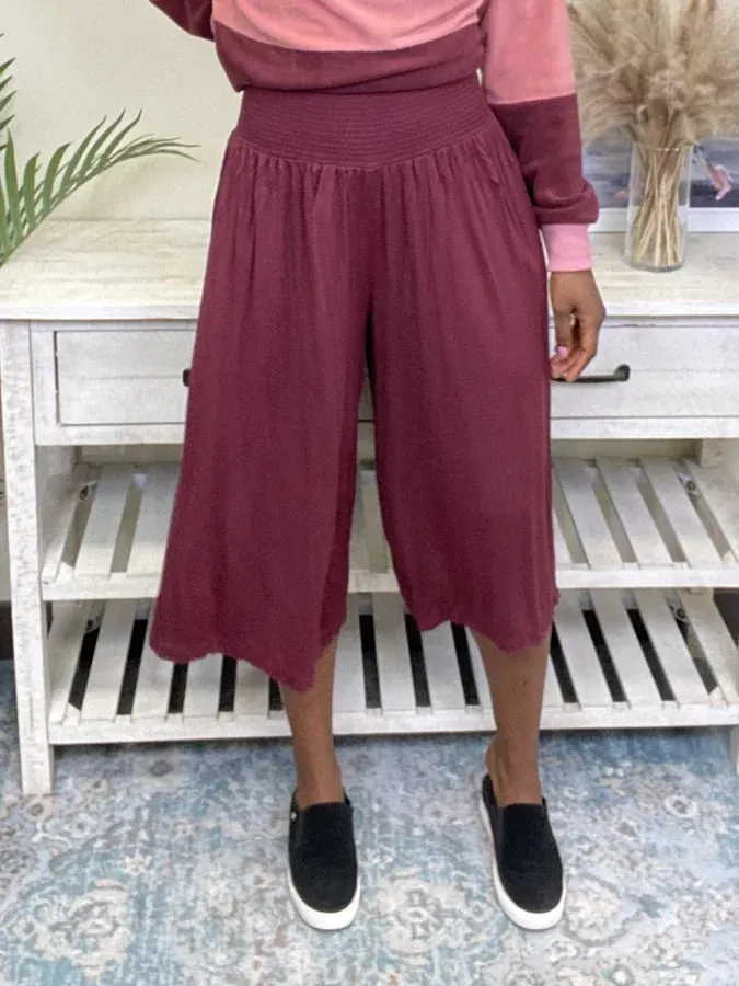 Secret Crush Smocked  Waist Pant * Final Sale*