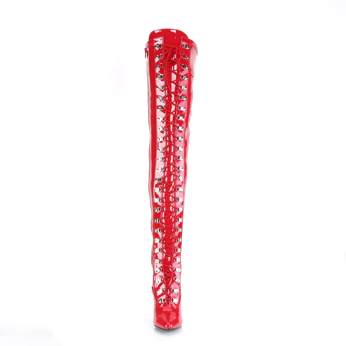 Seduce-3024 Red Thigh High Boots