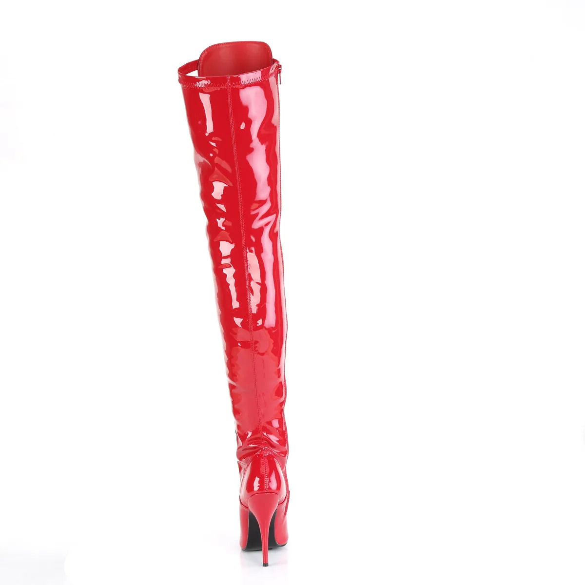 Seduce-3024 Red Thigh High Boots