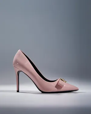 Seia Buckle Bow Pumps In Pink