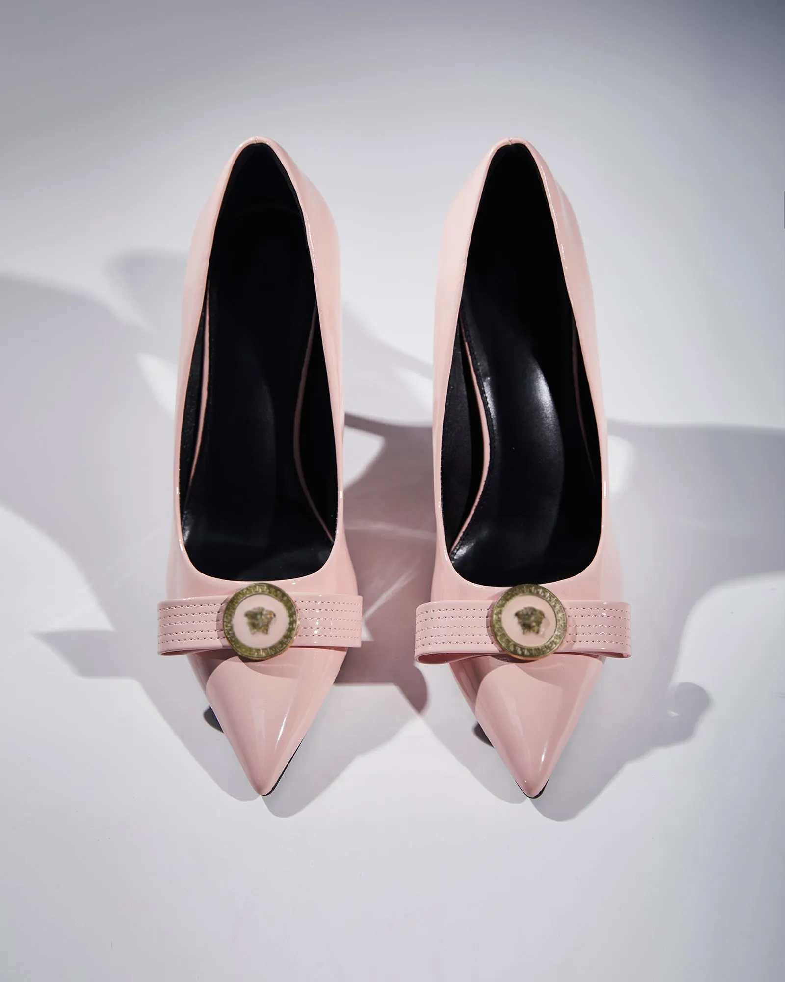 Seia Buckle Bow Pumps In Pink