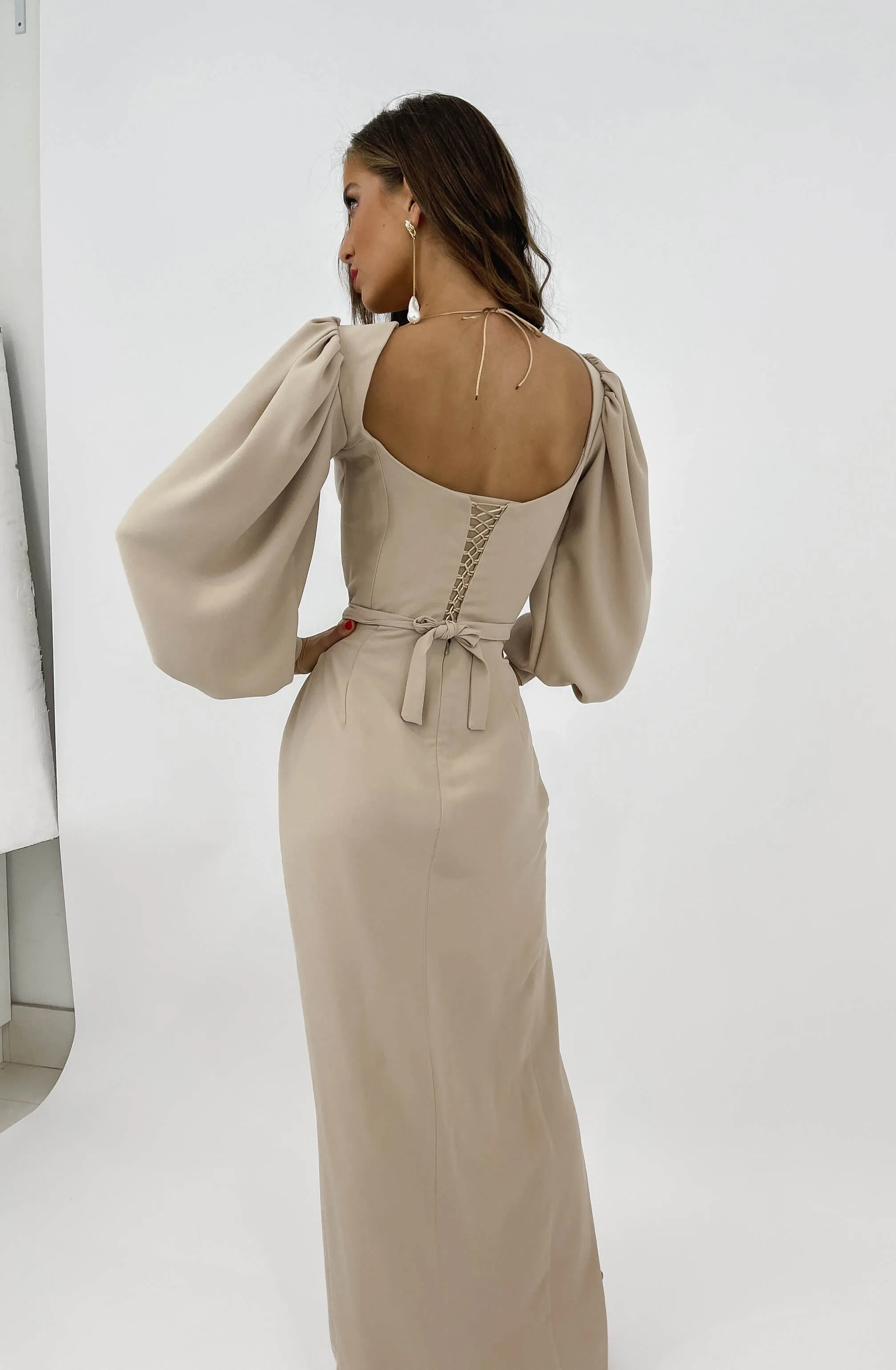 Serenity Nude Dress by Lia Stublla