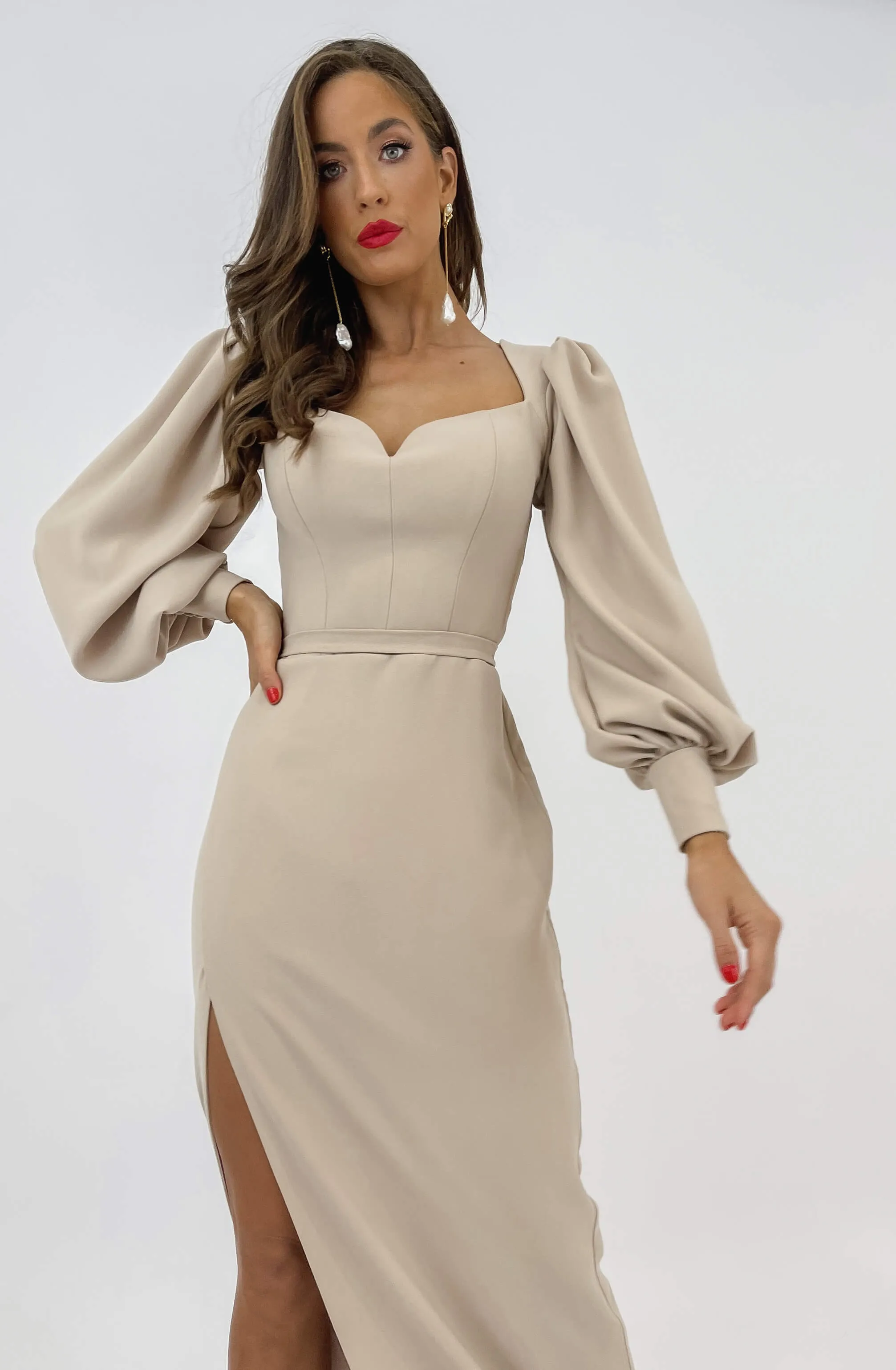 Serenity Nude Dress by Lia Stublla