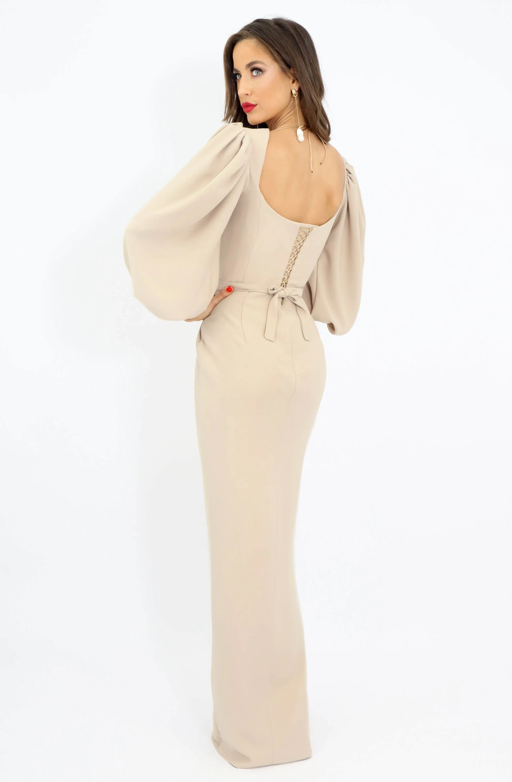 Serenity Nude Dress by Lia Stublla