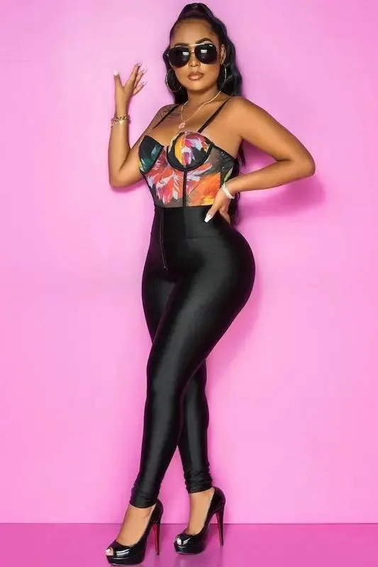 Shiny High Waist Leggings with Zipper