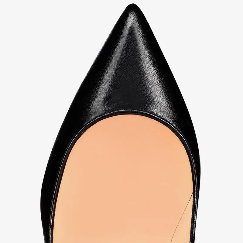 Shiny Nappa Leather Pointed 80mm Heel