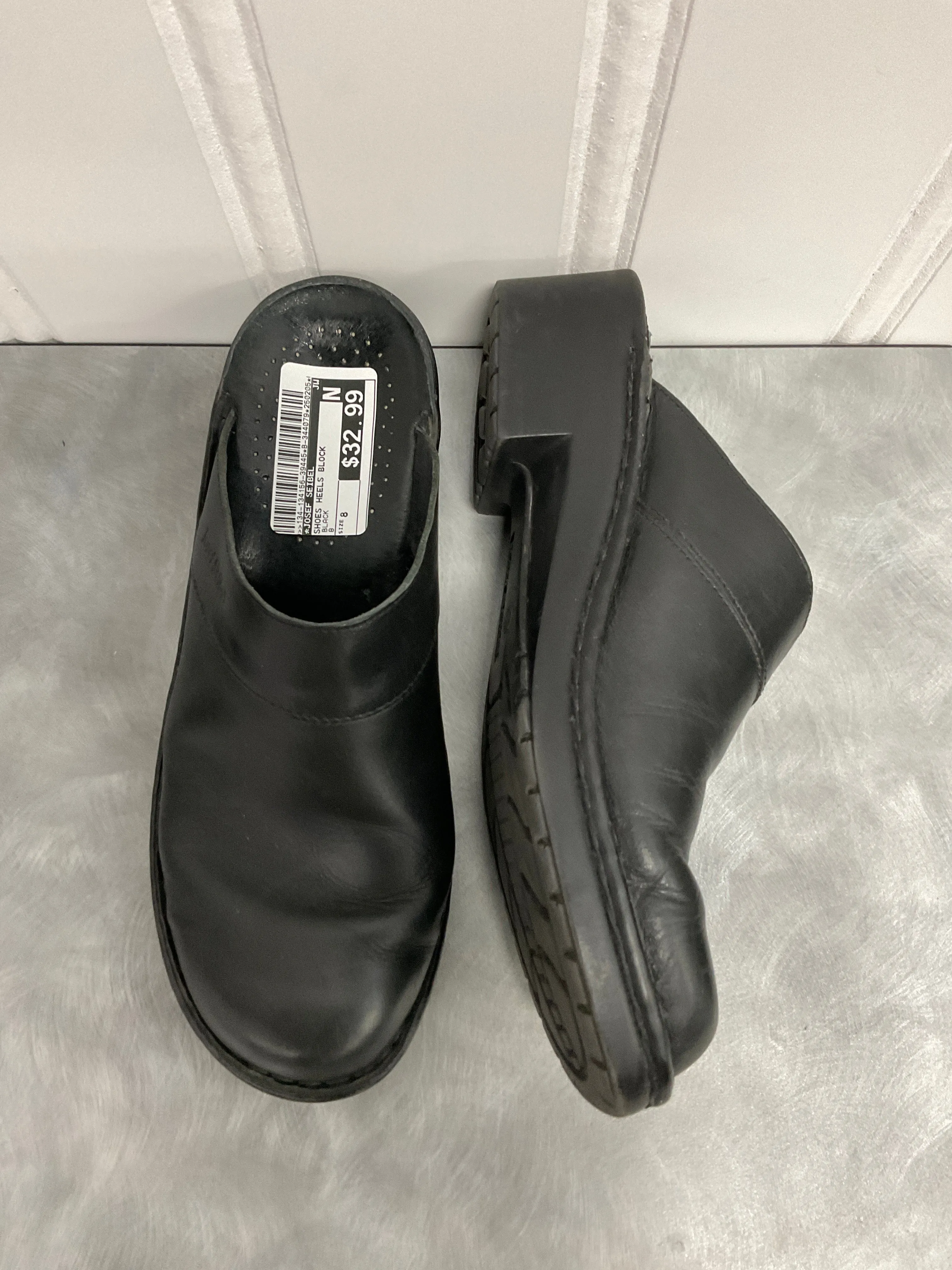 Shoes Heels Block By Josef Seibel In Black, Size:8