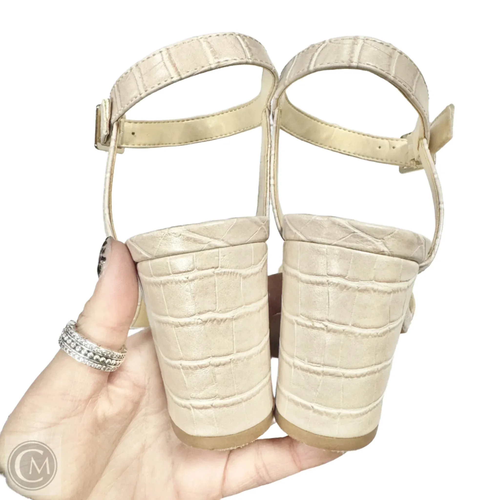 Shoes Heels Block By Nine West In Beige, Size: 9