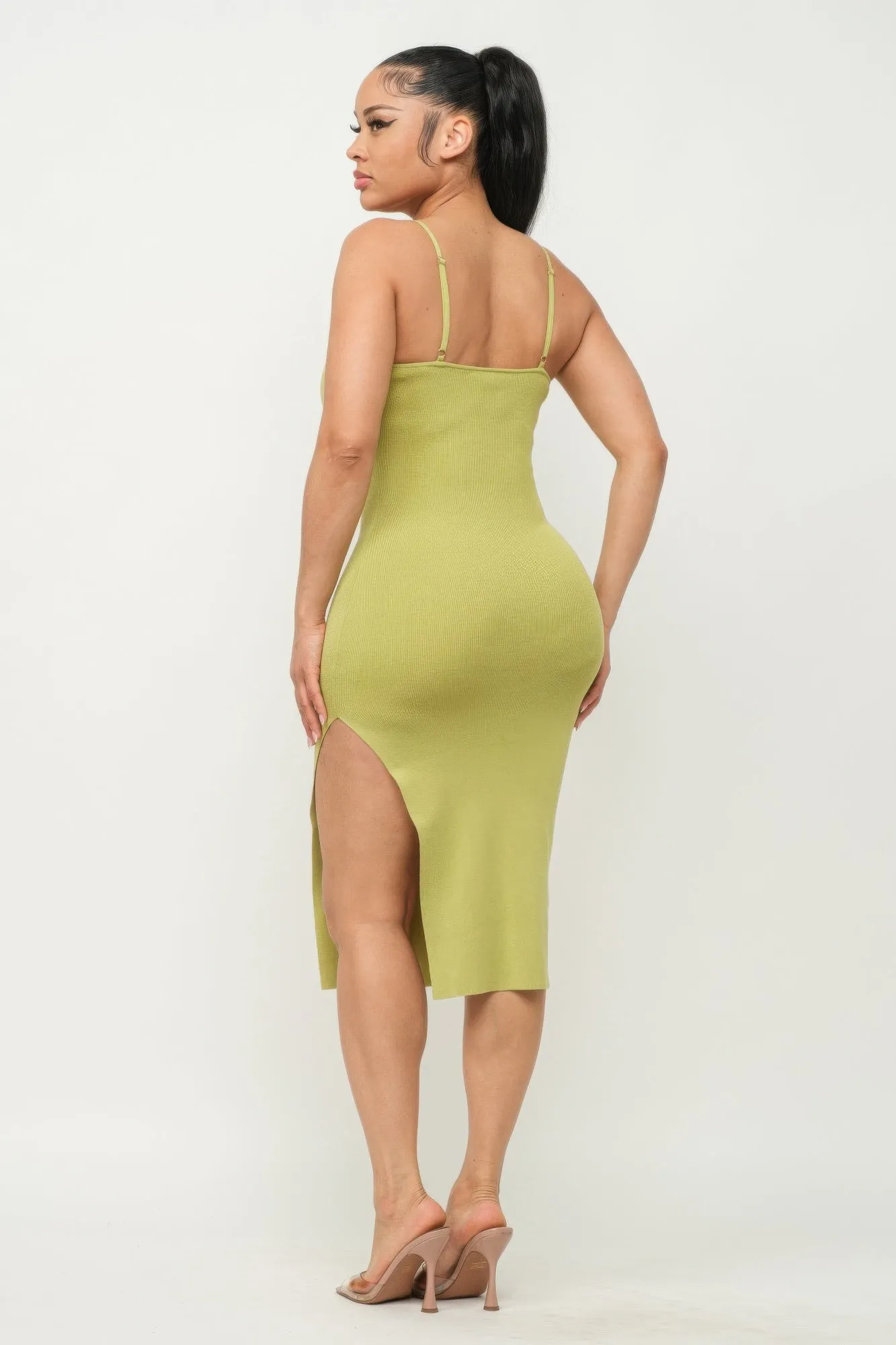 Side Slit Cami Dress