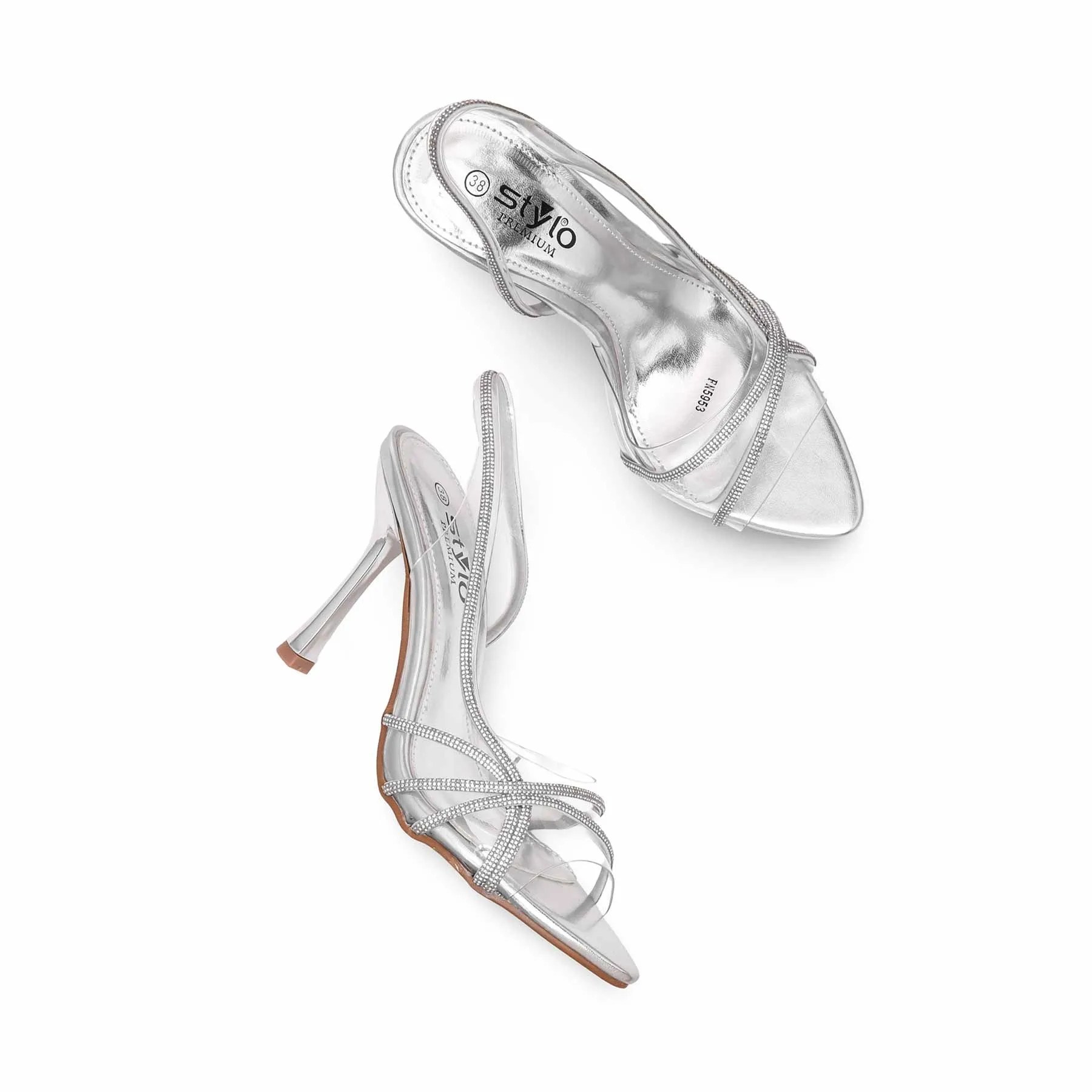 Silver Fancy Bridal Sandal FN5953