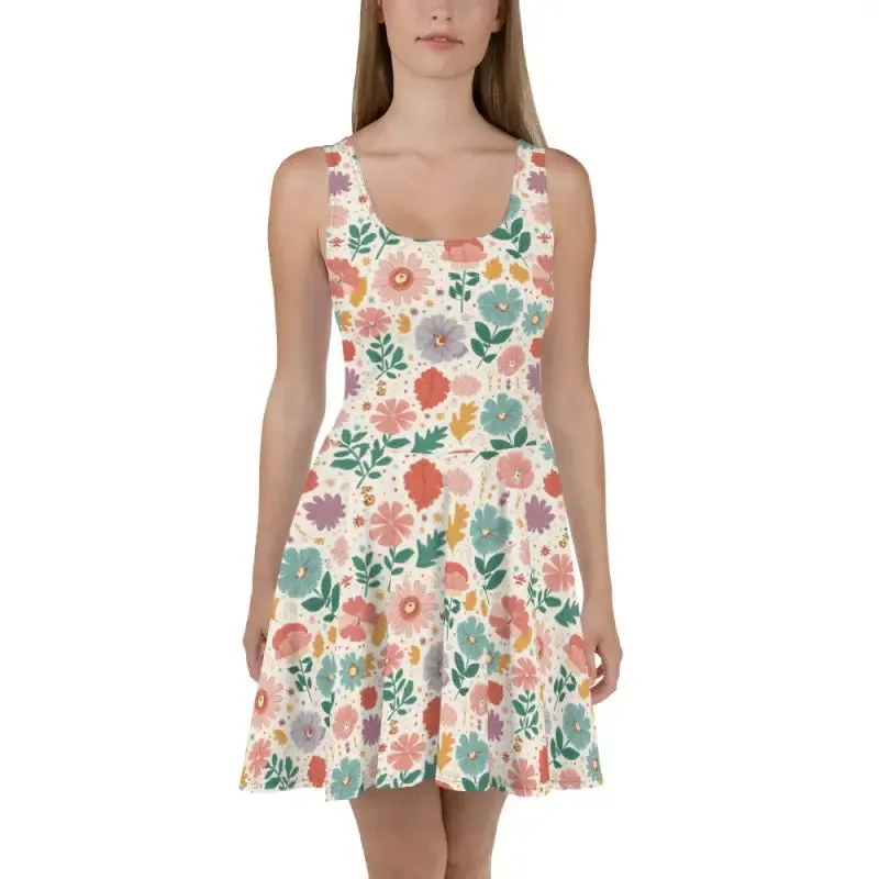 Sizzling Sleeveless Skater Dress