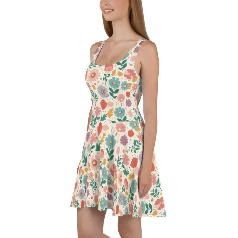 Sizzling Sleeveless Skater Dress