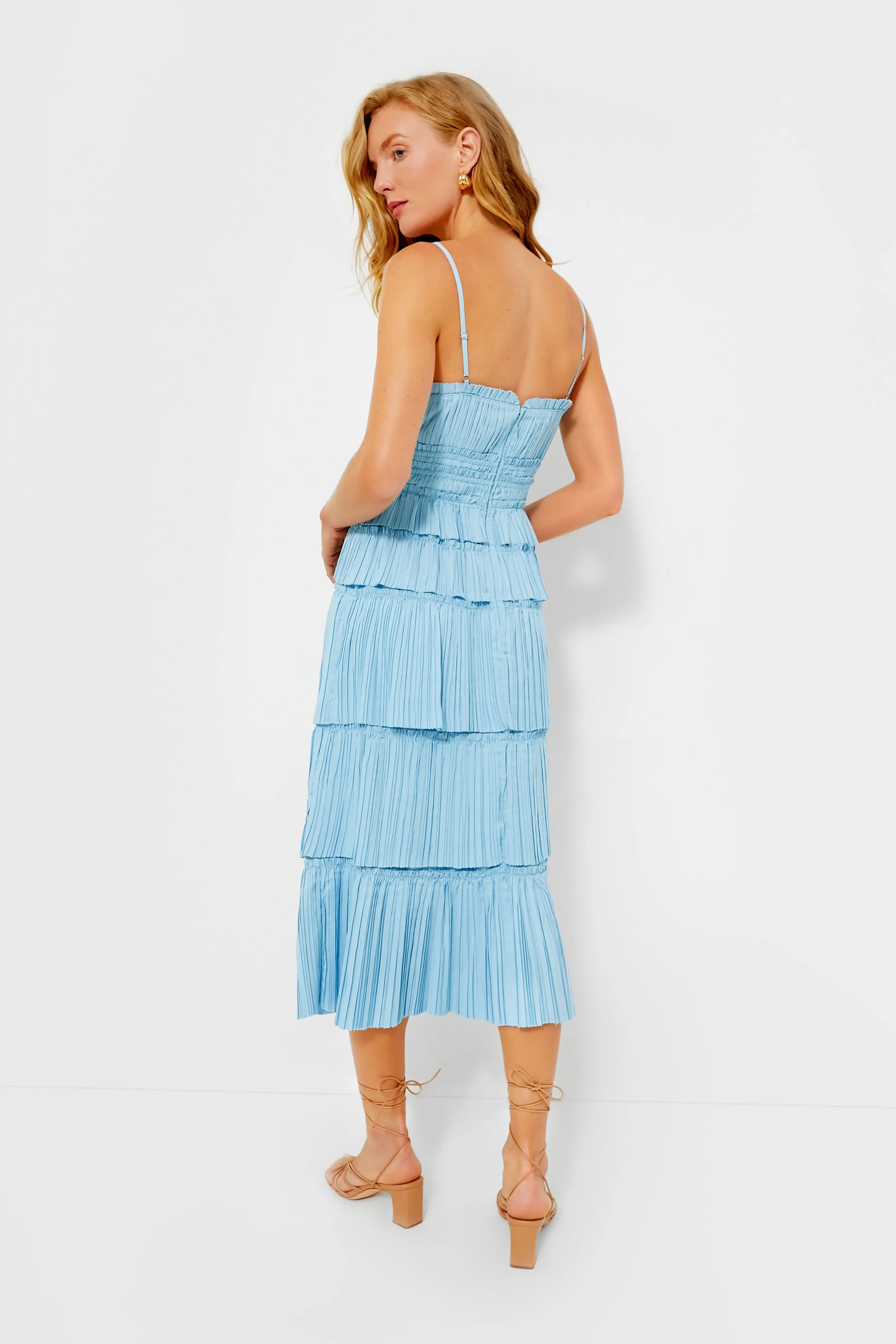 Sky Parcie Crinkle Tank Dress