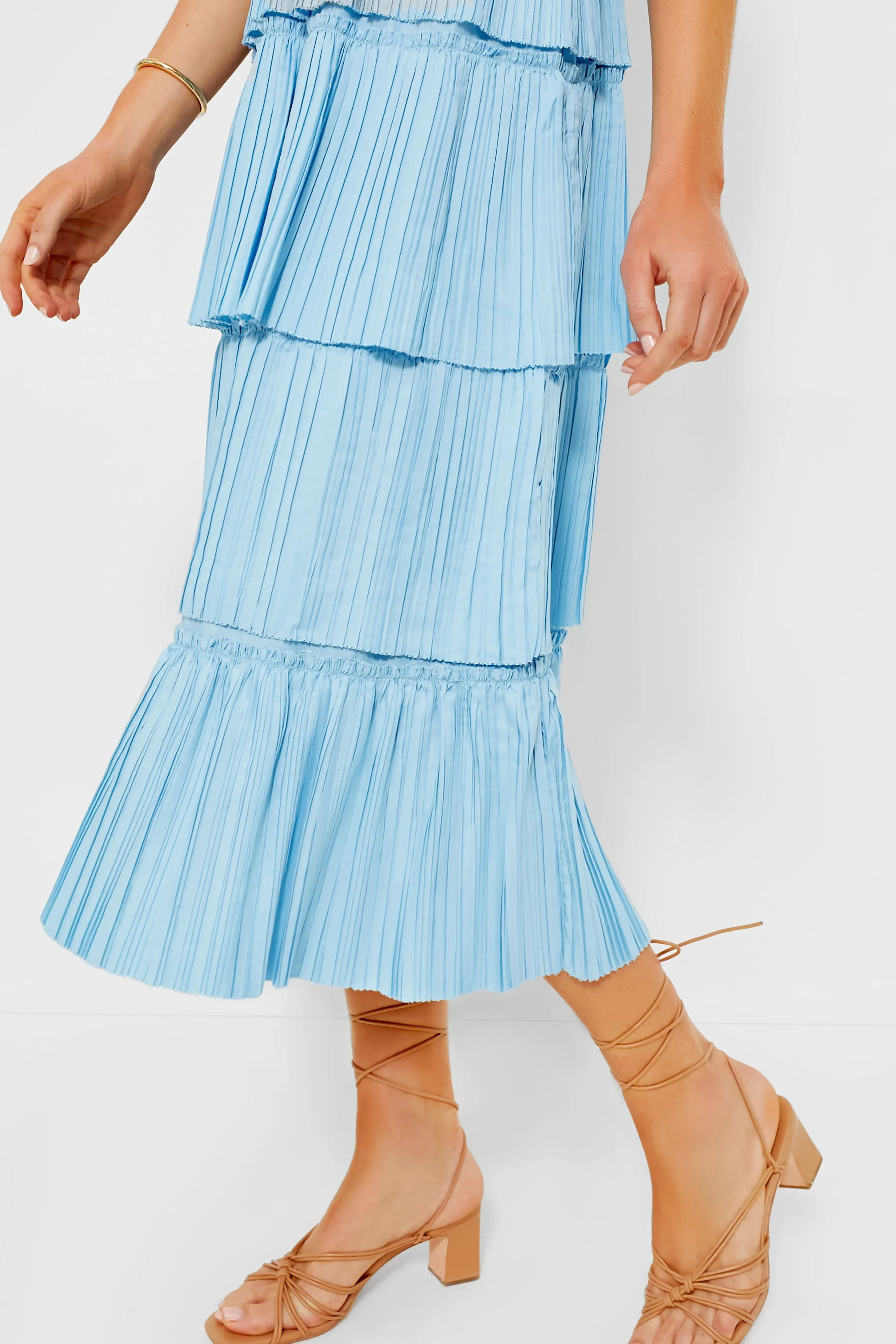 Sky Parcie Crinkle Tank Dress