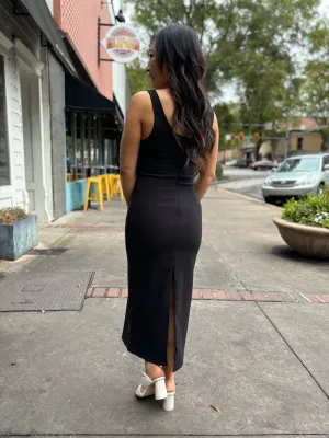 Sleek Silhouette Midi Dress