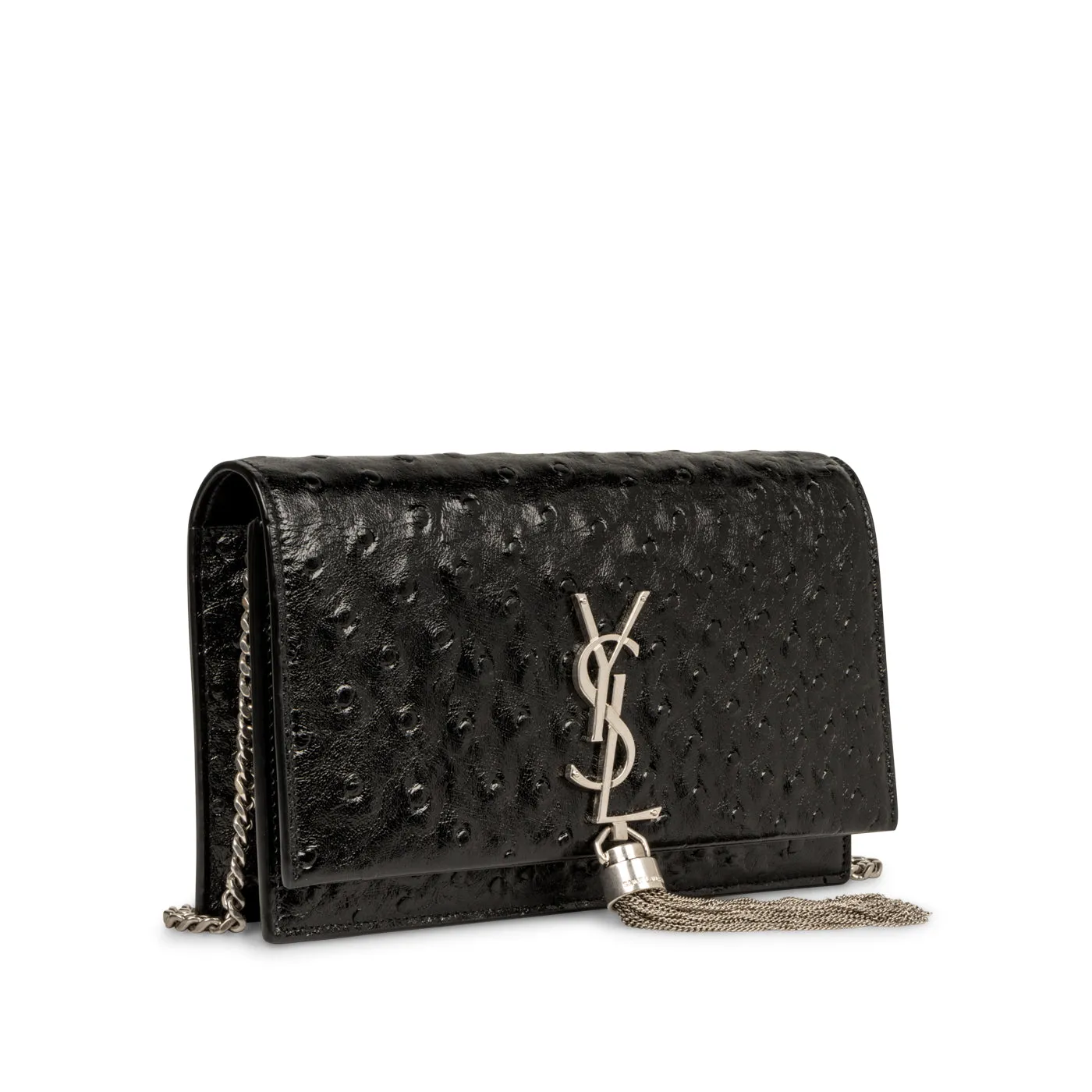Small Kate Tassel Bag - Faux Ostrich