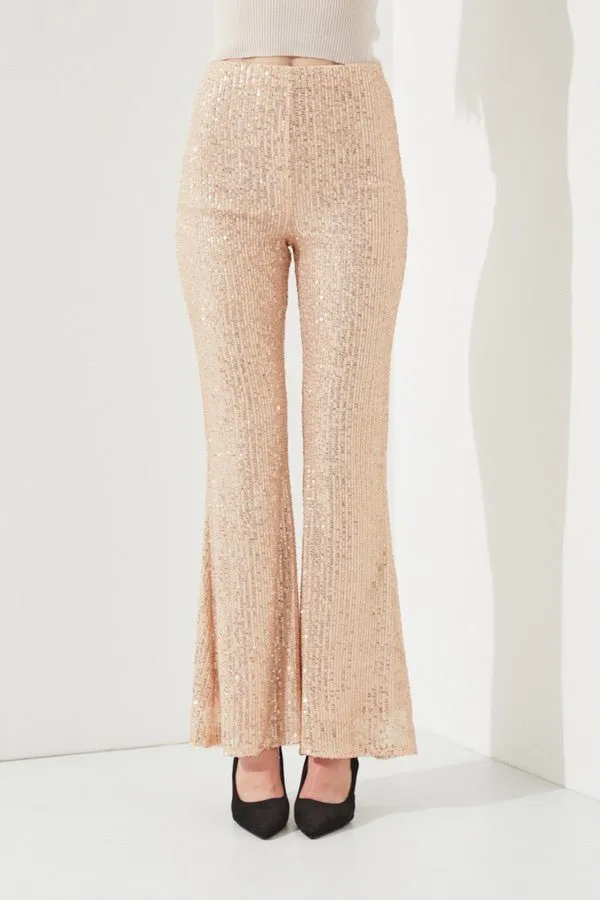 Sparkly High Waisted Sequin Pants
