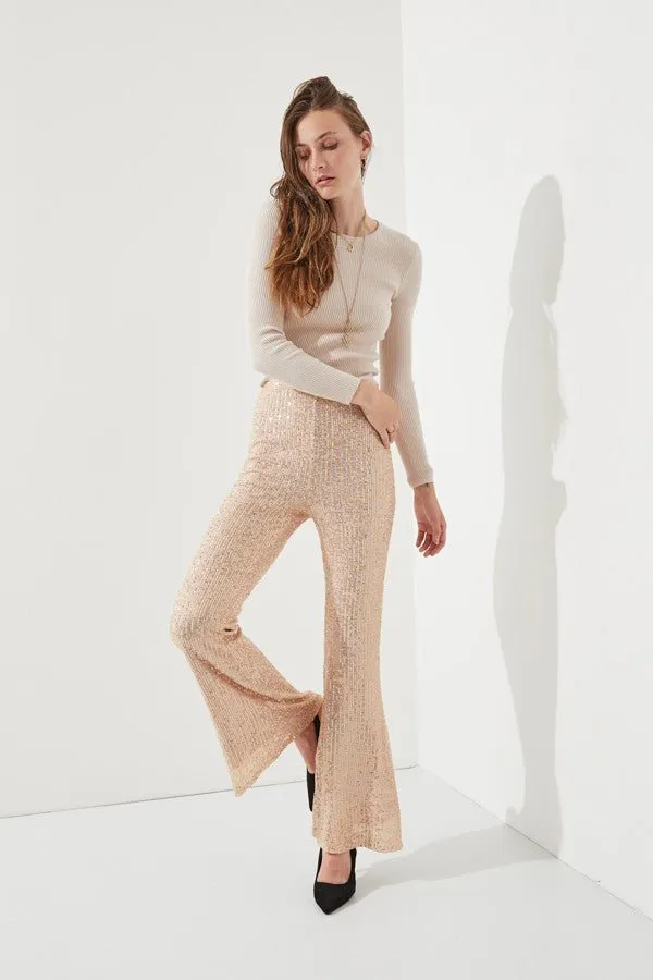 Sparkly High Waisted Sequin Pants