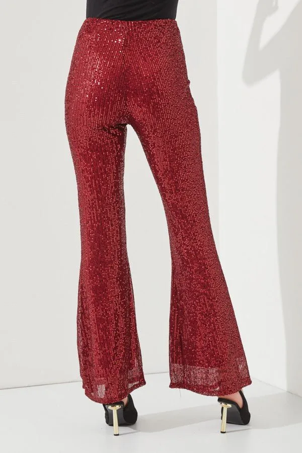 Sparkly High Waisted Sequin Pants