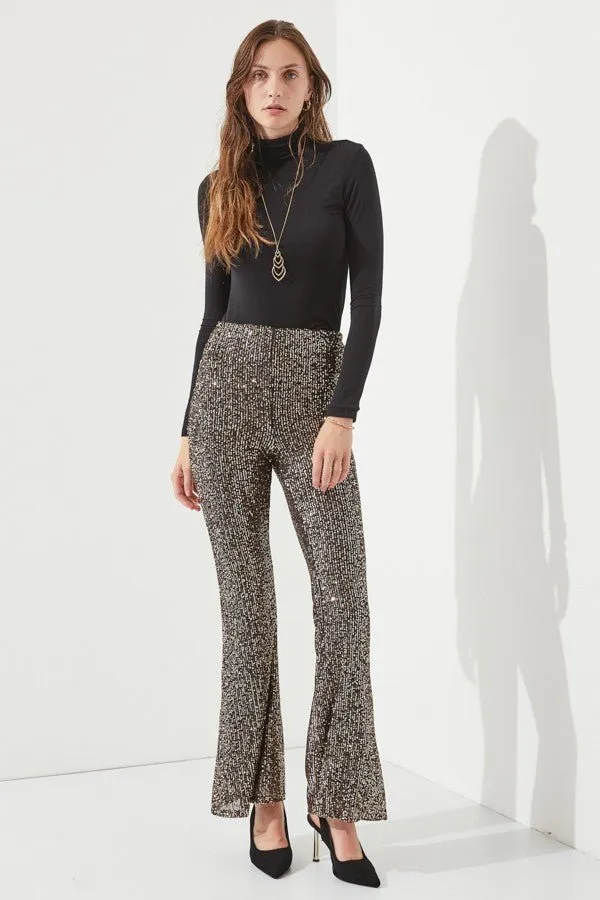 Sparkly High Waisted Sequin Pants
