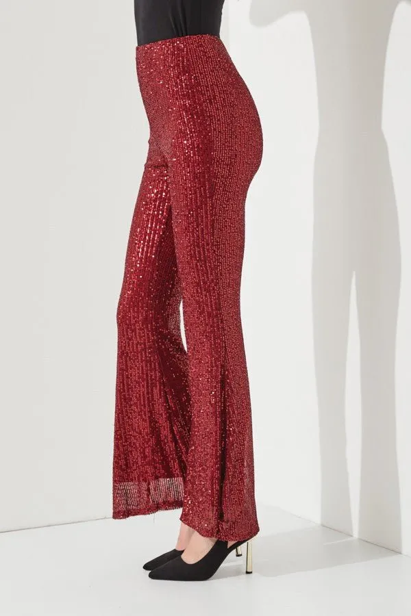 Sparkly High Waisted Sequin Pants