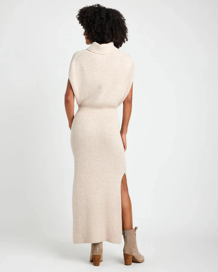 Splendid Marigold Sweater Dress - Wheat Heather