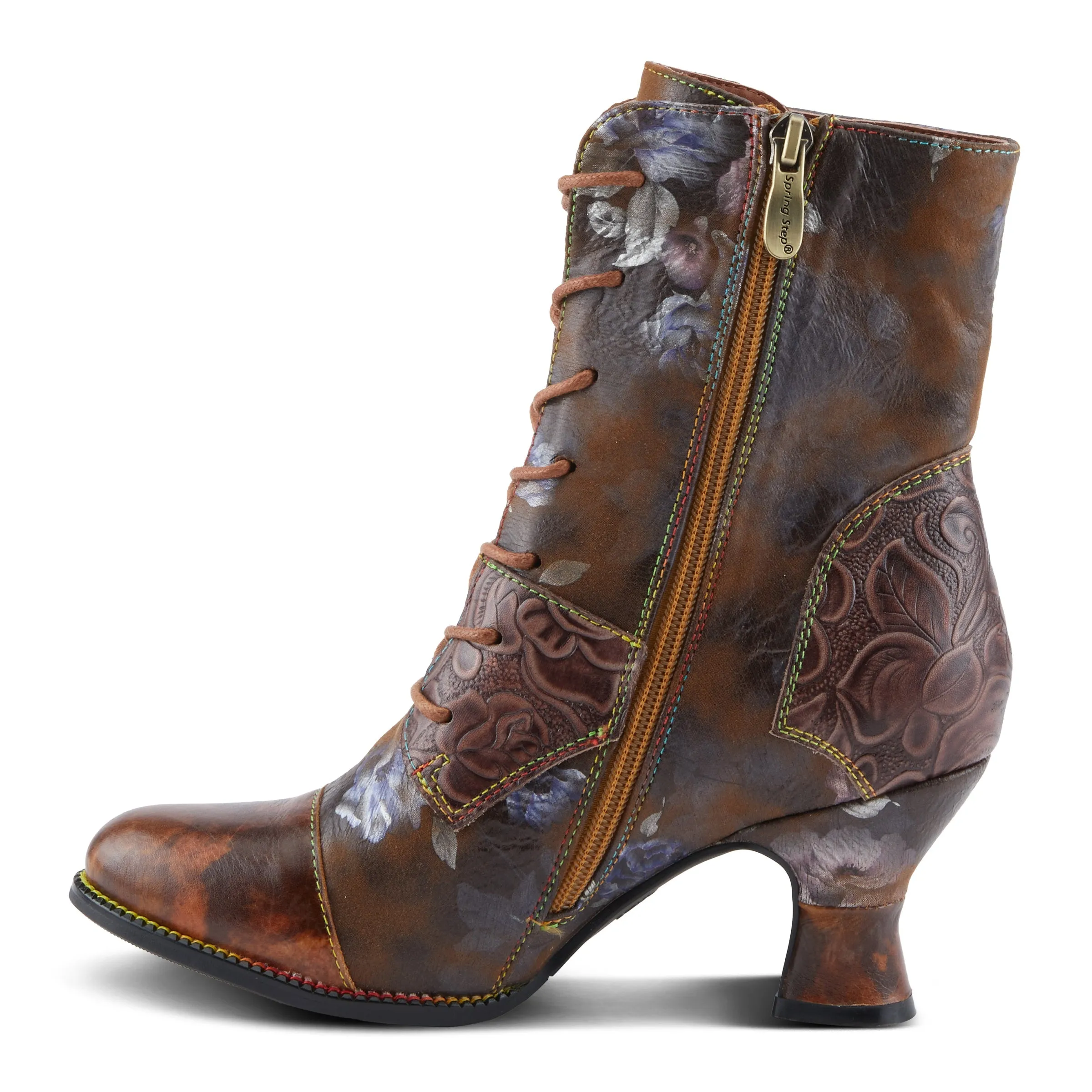 Spring Step Shoes L'Artiste Roselia Stunin Women's Floral Booties