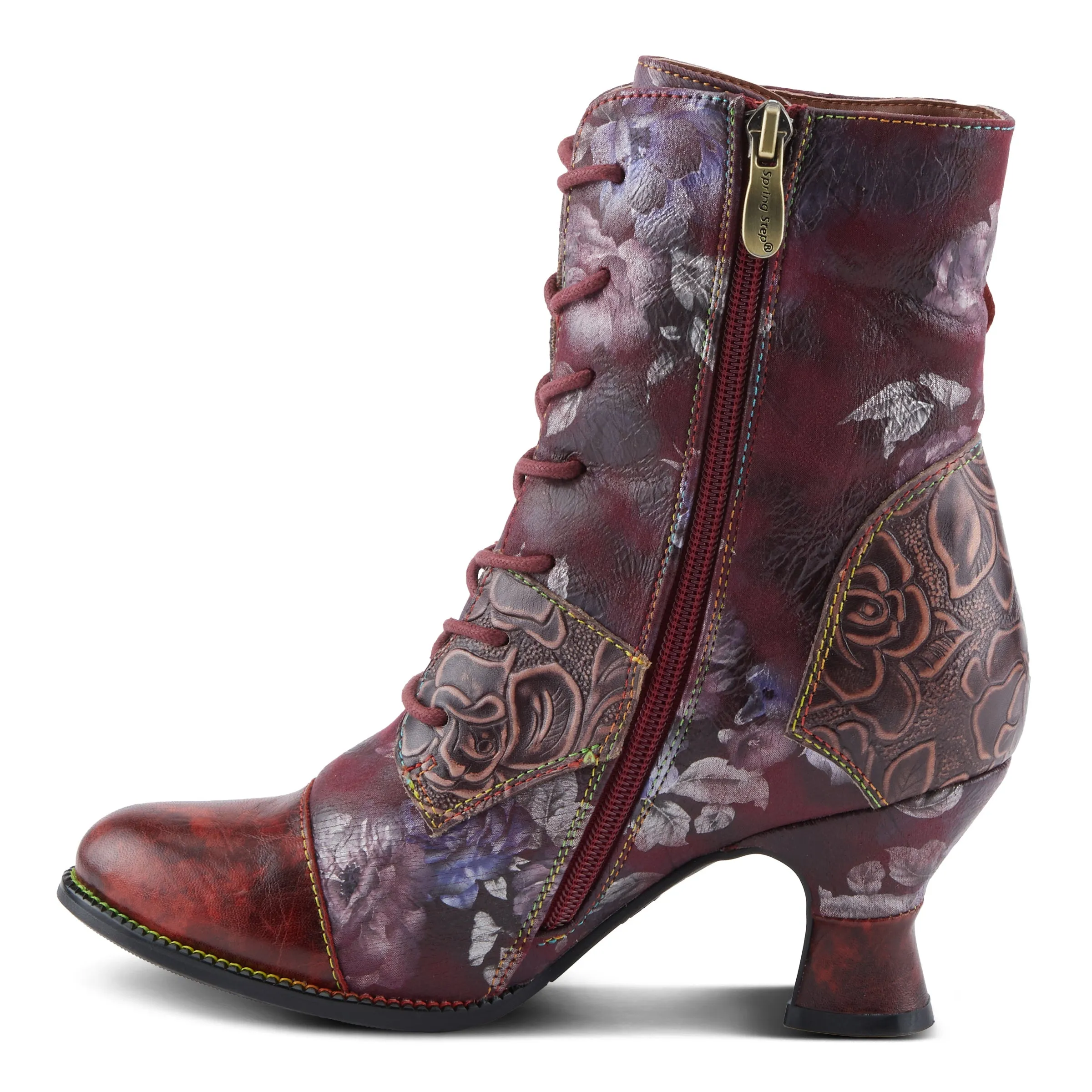 Spring Step Shoes L'Artiste Roselia Stunin Women's Floral Booties