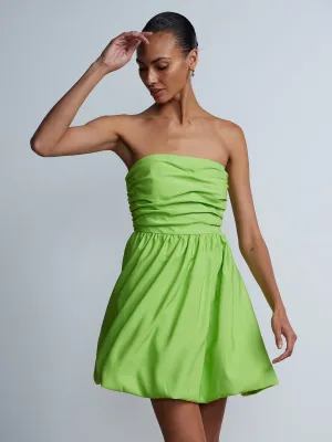 Strapless Back Bow Mini Dress