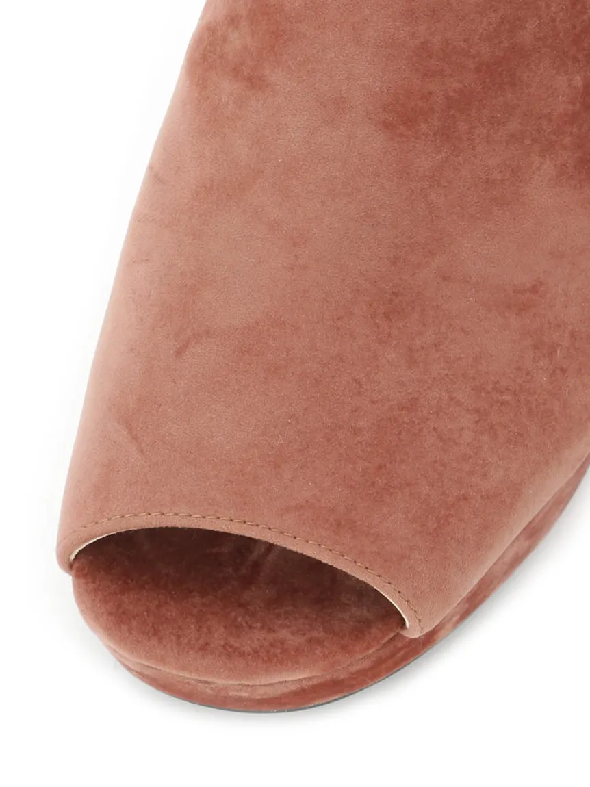 Strapped Circle Heeled Sandals
