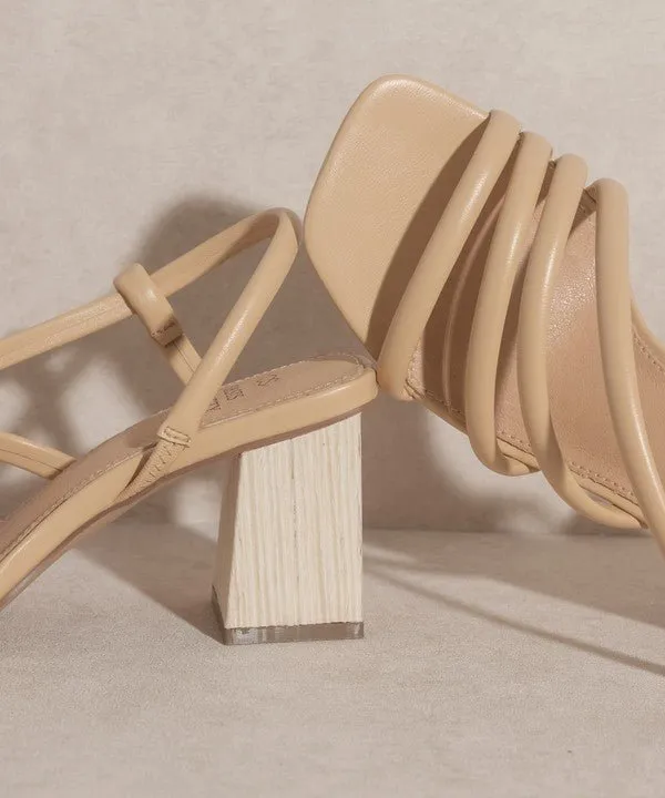 Strappy Block Heels
